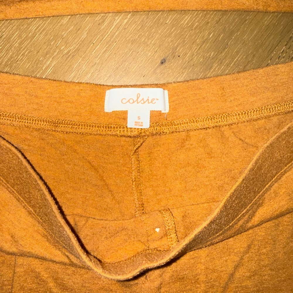 Colsie Orange Ribbed Tank & Short Sleep Set - Picture 3 of 3